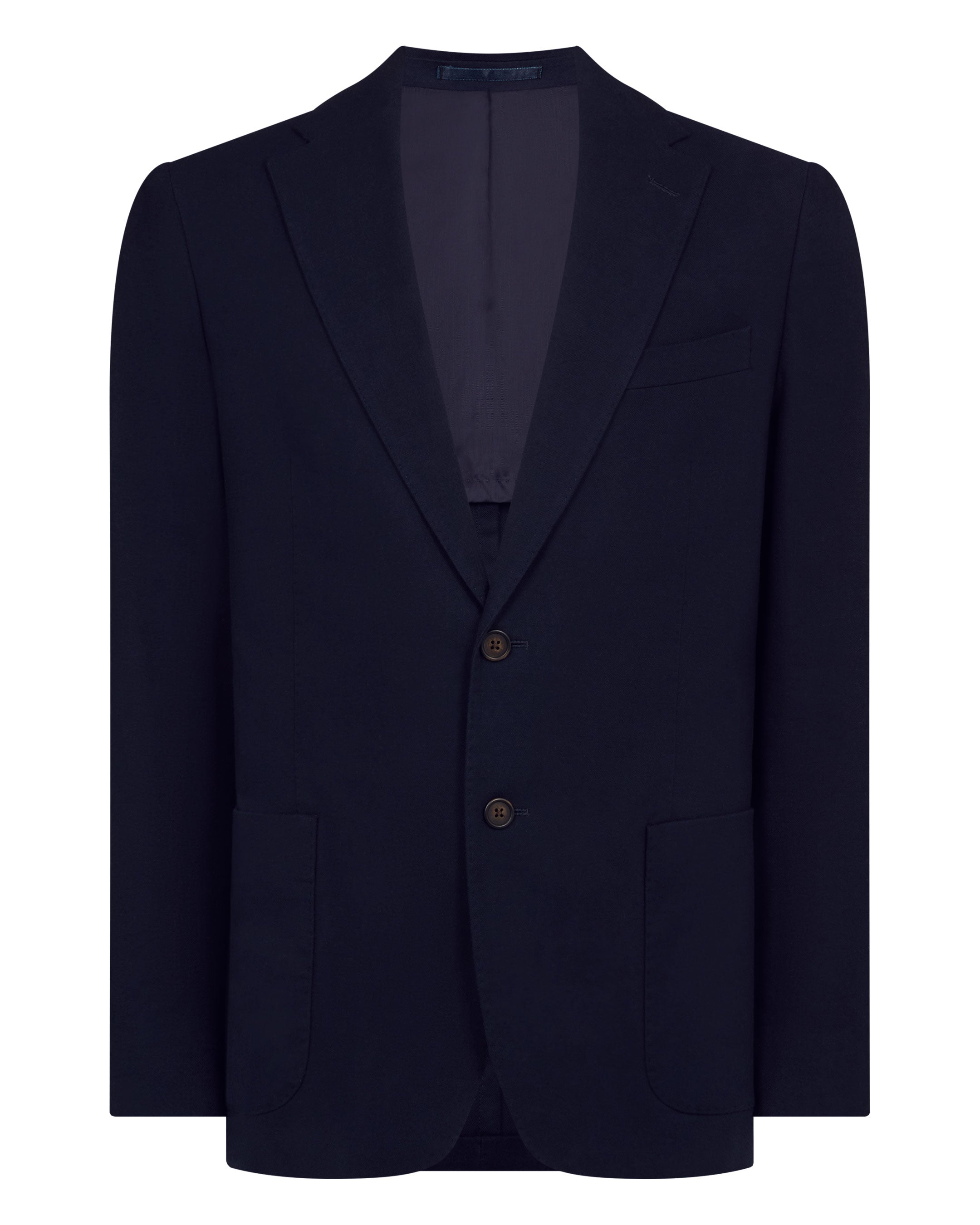 Men's Half Milano Cotton Blend Jacket Navy Blue | N.Peal