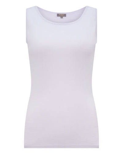 N.Peal Women's Ella Superfine Cashmere Shell Top Lavender Purple