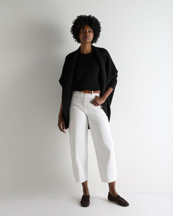 Women's Milly Classic Cashmere T-Shirt Black