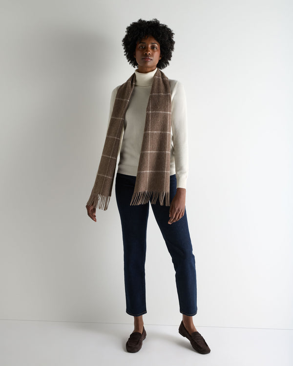 Women's Luna Roll Neck Cashmere Jumper New Ivory White