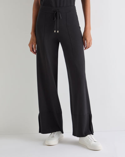 N.Peal Women's Cotton Cashmere Trouser Black