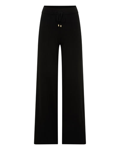 N.Peal Women's Cotton Cashmere Trouser Black