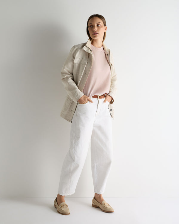 N.Peal Women's Lottie Cashmere T-Shirt Powder Pink