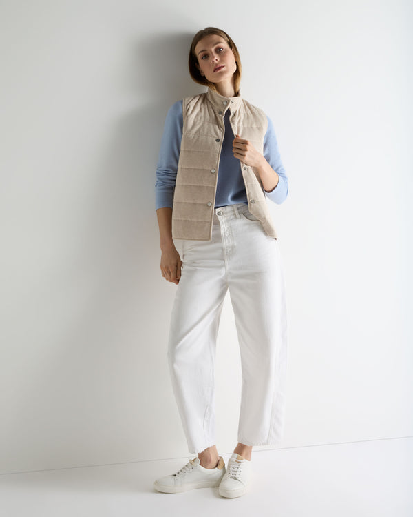 N.Peal Women's Hallie Round Neck Cashmere Jumper Sea Mist Blue