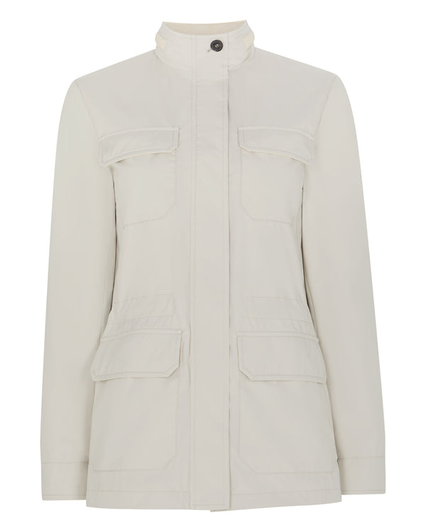 N.Peal Women's Avola Weatherproof Jacket Stone Brown