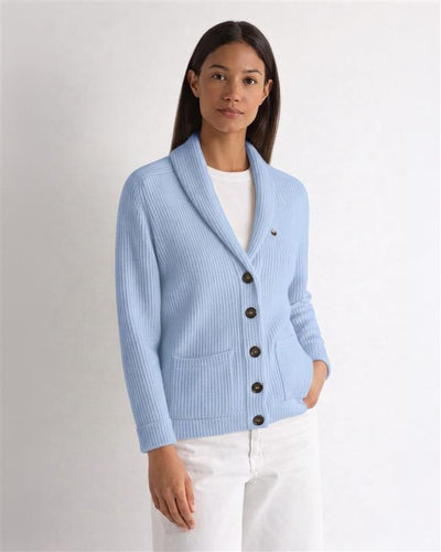 Women's Kensington Cashmere Cardigan Sea Mist Blue