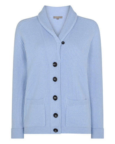 Women's Kensington Cashmere Cardigan Sea Mist Blue