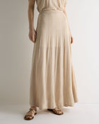 Women's Waverly Silk Cashmere Skirt Sandstone Brown