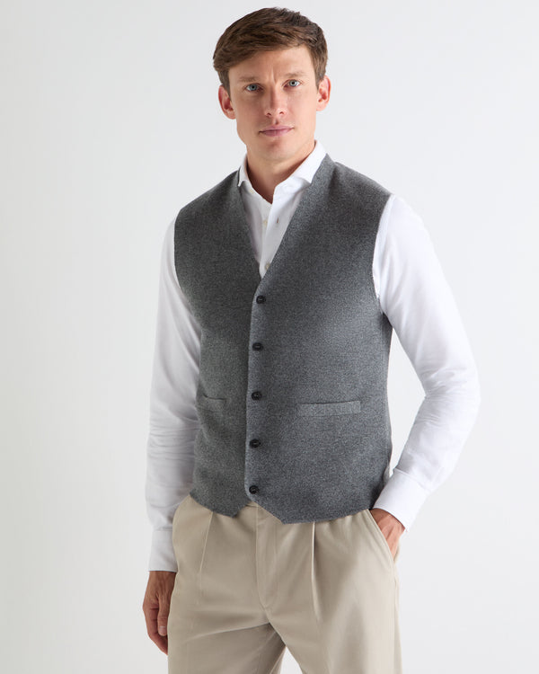 N.PEAL x TUCCI WAISTCOAT Elephant Grey