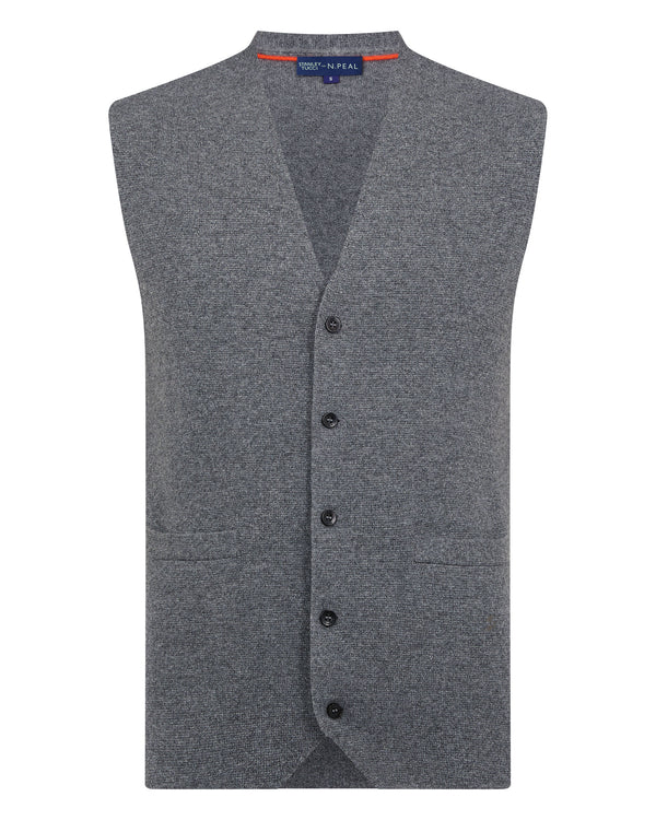 N.PEAL x TUCCI WAISTCOAT Elephant Grey