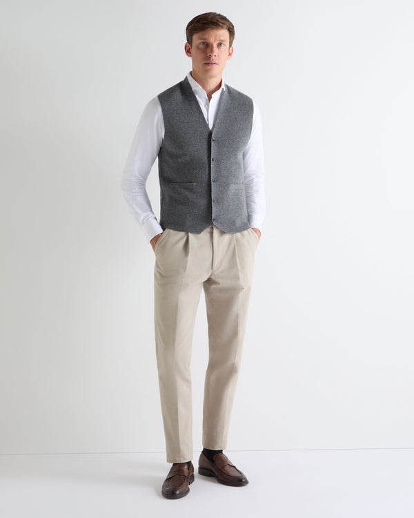 N.PEAL x TUCCI WAISTCOAT Elephant Grey