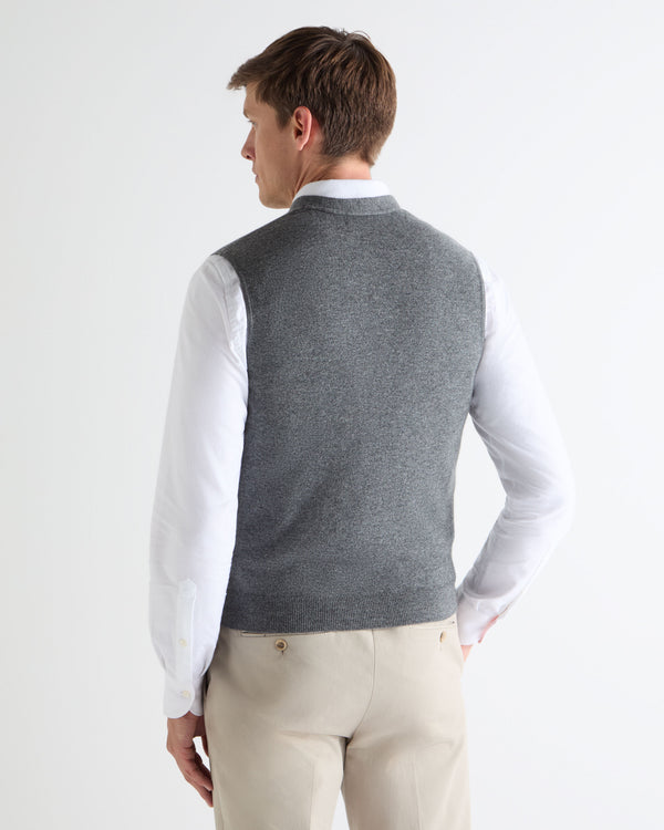 N.PEAL x TUCCI WAISTCOAT Elephant Grey