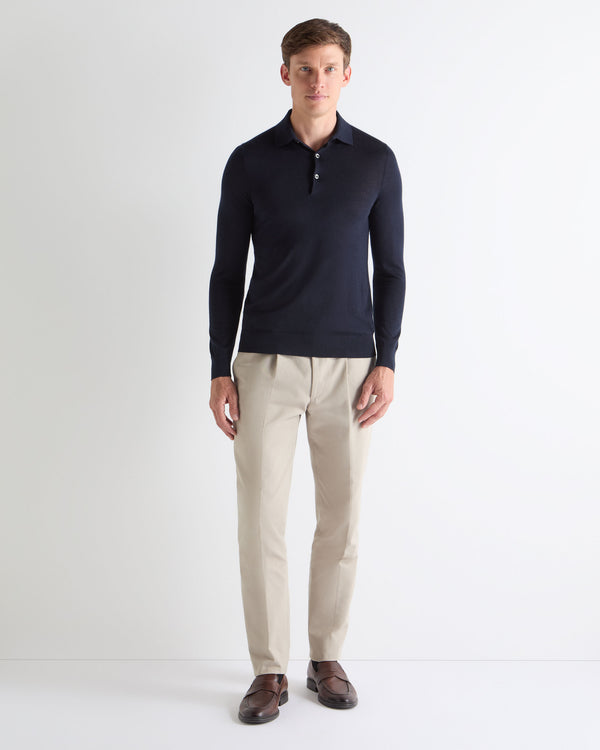 N.PEAL x TUCCI SUPERFINE POLO SHIRT Navy Blue