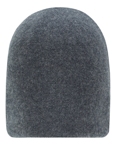 N.Peal Unisex Double Layer Cashmere Beanie Dark Charcoal Grey
