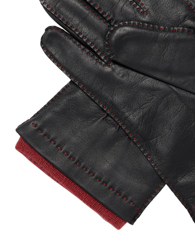 N.Peal Men's Westminster Leather Gloves Black