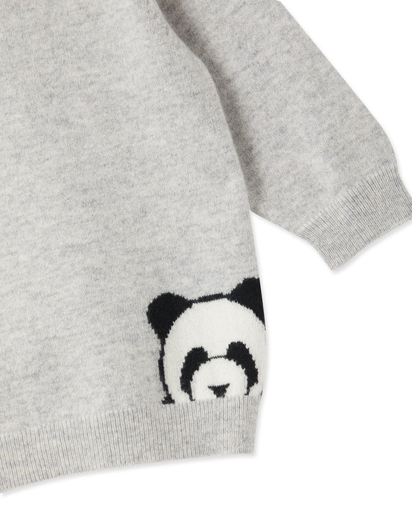 N.Peal Panda Cashmere Jumper Fumo Grey
