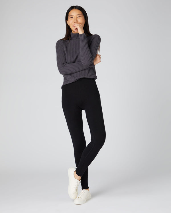 Women's Cashmere Leggings Black