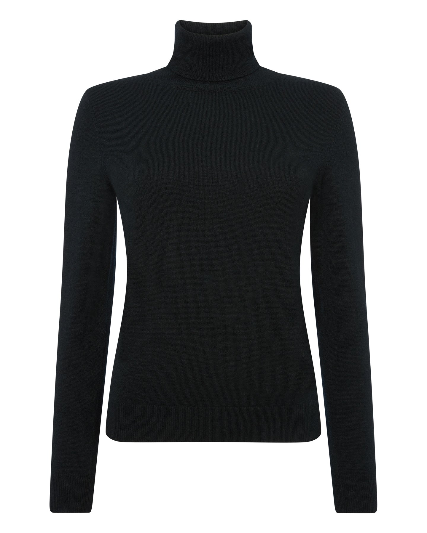 Black roll neck cashmere Outlet
