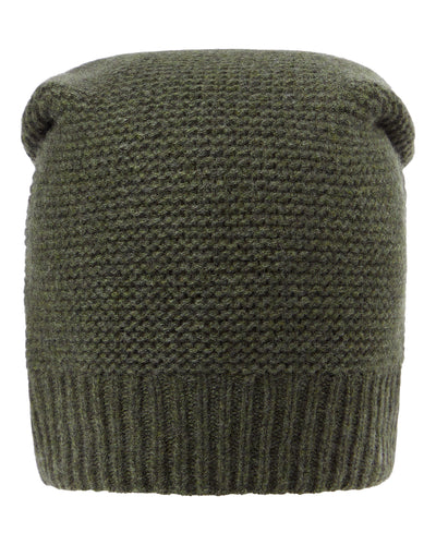 N.Peal Unisex Beanie Cashmere Hat Moss Green