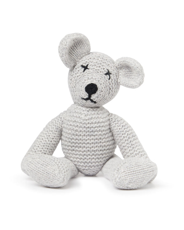 N.Peal Cashmere Teddy Bear Fumo Grey