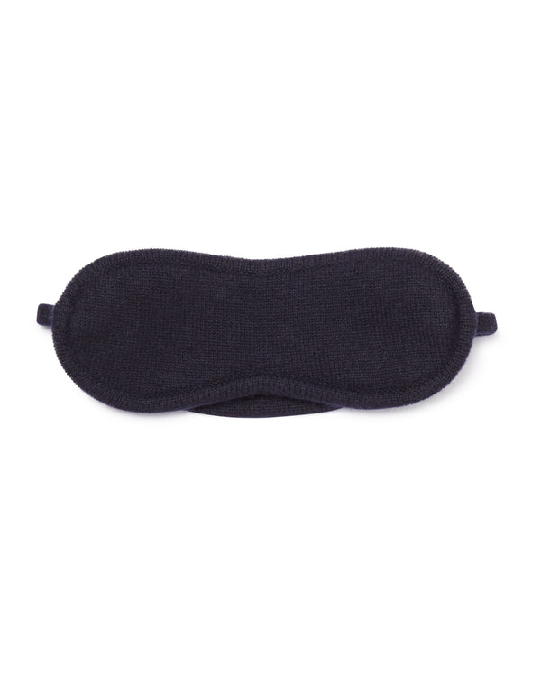 N.Peal Unisex Knitted Cashmere Eye Mask Navy Blue