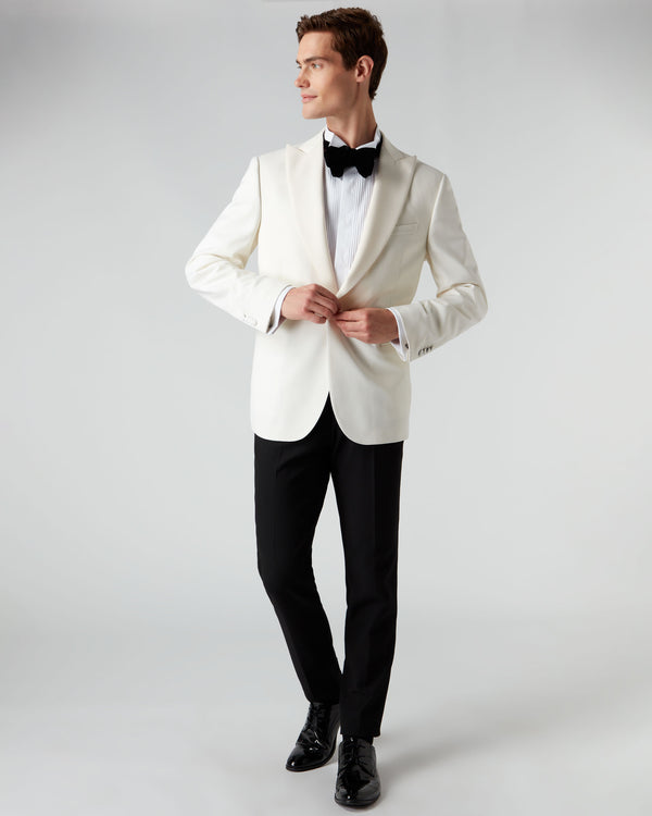 N.Peal 007 Woven Dinner Jacket White
