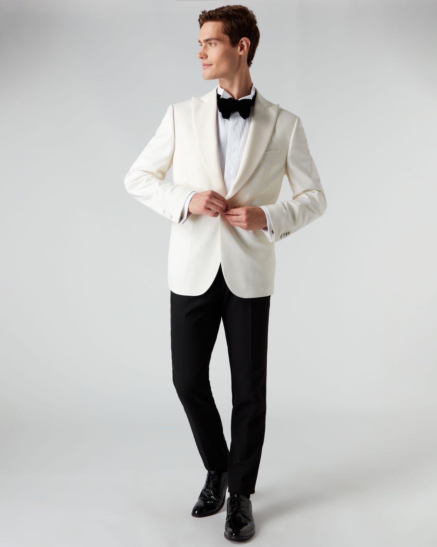 007 Woven Dinner Jacket White | N.Peal