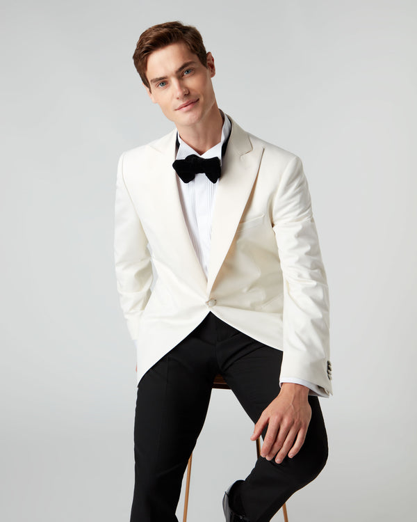 007 Woven Dinner Jacket White | N.Peal