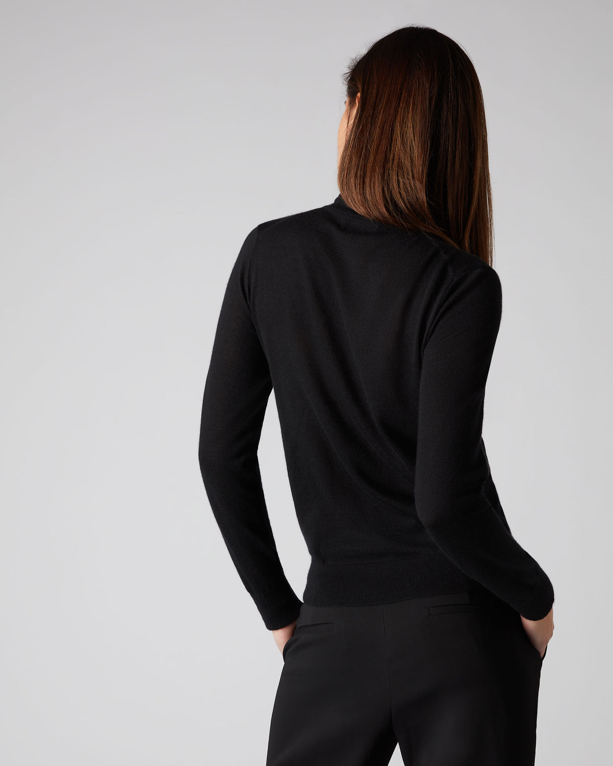 American Dreams - Andrea Rollneck Jumper - Black