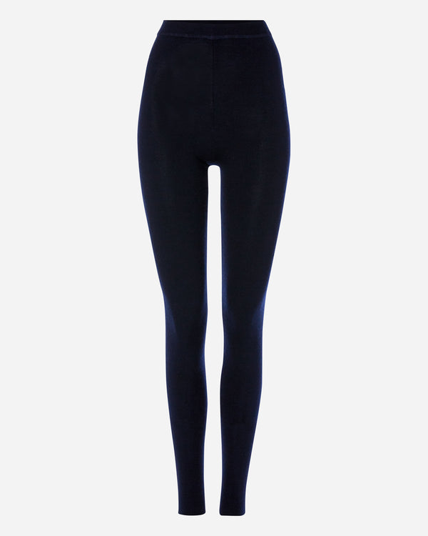 N.Peal Women's Cashmere Leggings Navy Blue