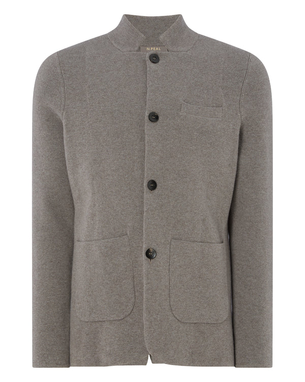 N.Peal Men's Milano Cashmere Jacket Taupe Brown