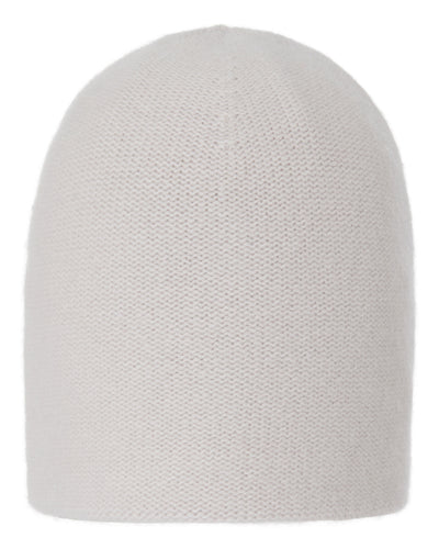 N.Peal Unisex Double Layer Cashmere Beanie Snow Grey